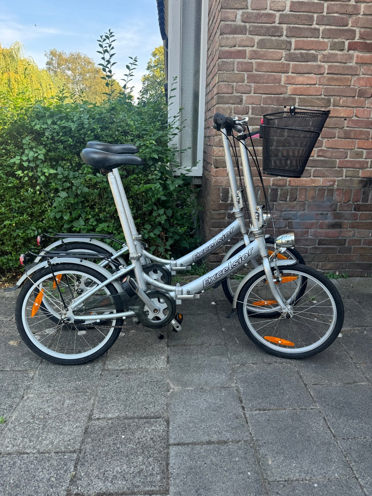 Excelsior vouwfietsen 2x - zilver, Ophalen, Minder dan 10 versnellingen, Gebruikt, Minder dan 49 cm