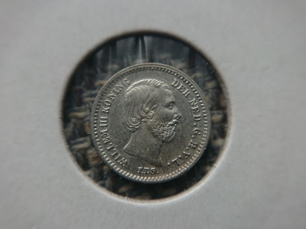5 cent of stuiver 1862 pr, Ophalen of Verzenden, Koning Willem III, 5 cent
