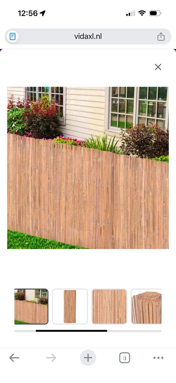 Tuinhek schutting  Scherm 1000x70 cm bamboe NIEUW!, Tuin en Terras, Schuttingen, Nieuw, 1 tot 2 meter, Minder dan 3 meter, Ophalen of Verzenden