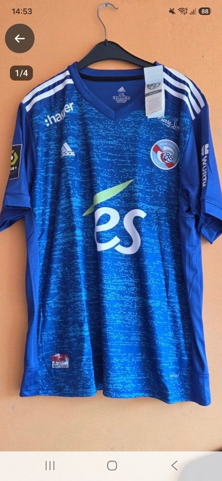 Strasbourg voetbal shirt jersey adidas nieuw XL, Maat XL, Ophalen of Verzenden, Nieuw, Shirt