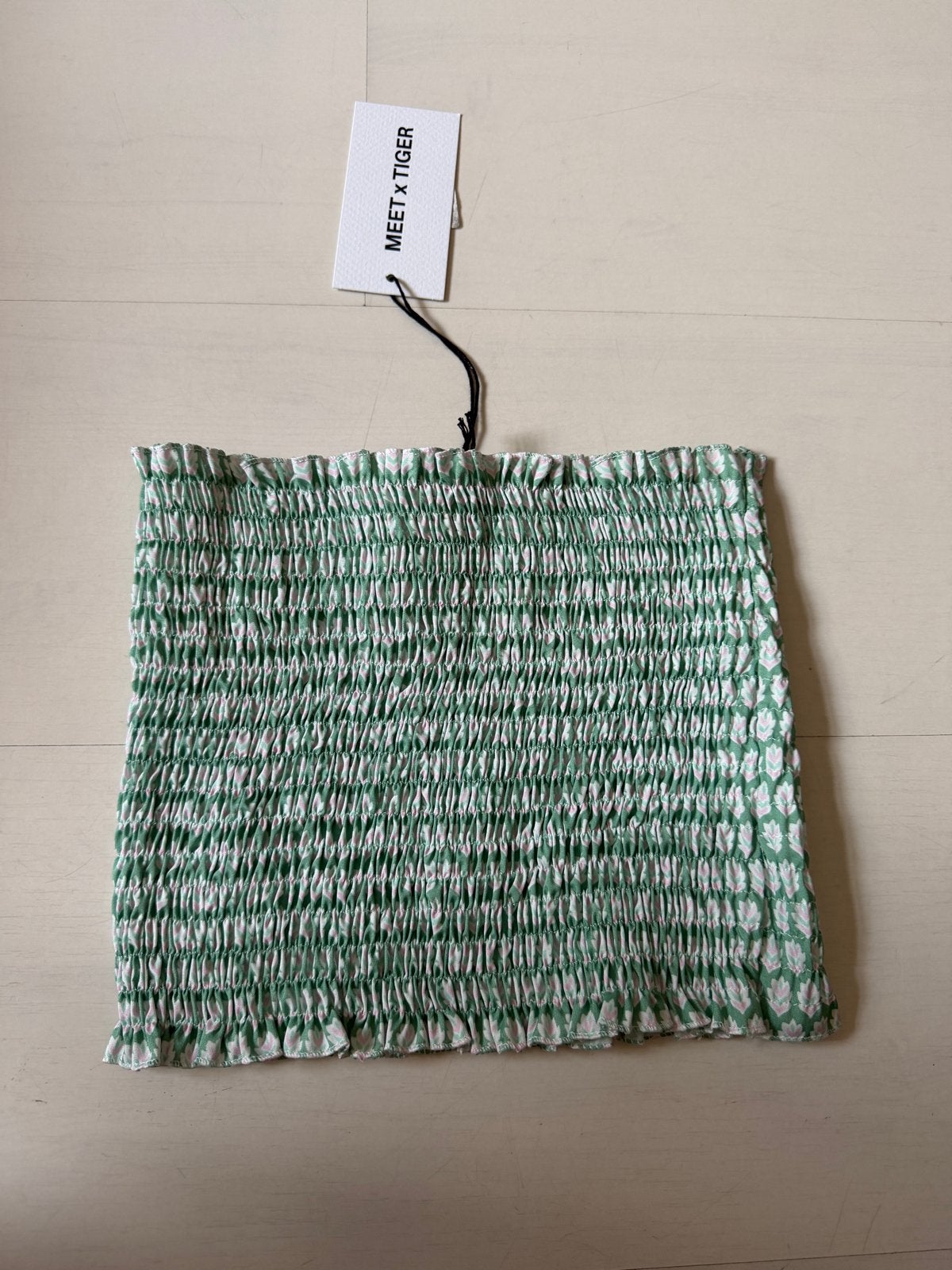 Nieuwe Meet x Tiger "Lagos" tube top, maat S/M, Nieuw, Ophalen of Verzenden, Groen, Maat 36 (S)