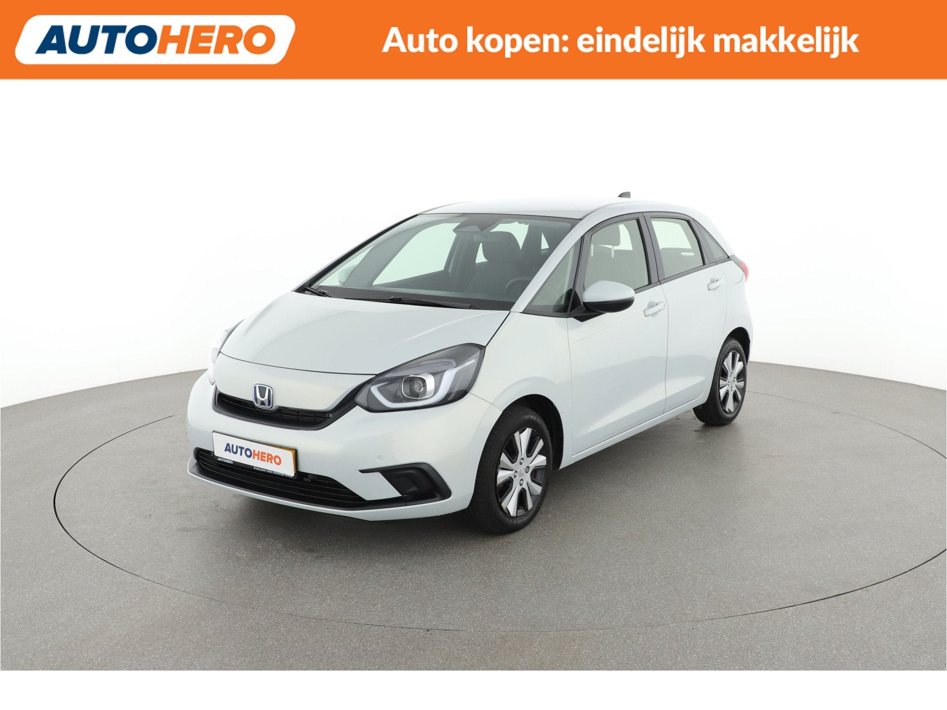 Honda Jazz 1.5 e:HEV Elegance |CV53741| (bj 2021, automaat), Auto's, Met garantie (alle), Leder en Stof, Wit, Bedrijf