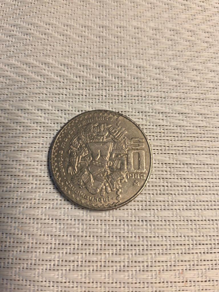 Zeldzame Mexicaanse 50 Pesos munt 1982, Ophalen of Verzenden, Noord-Amerika, Losse munt