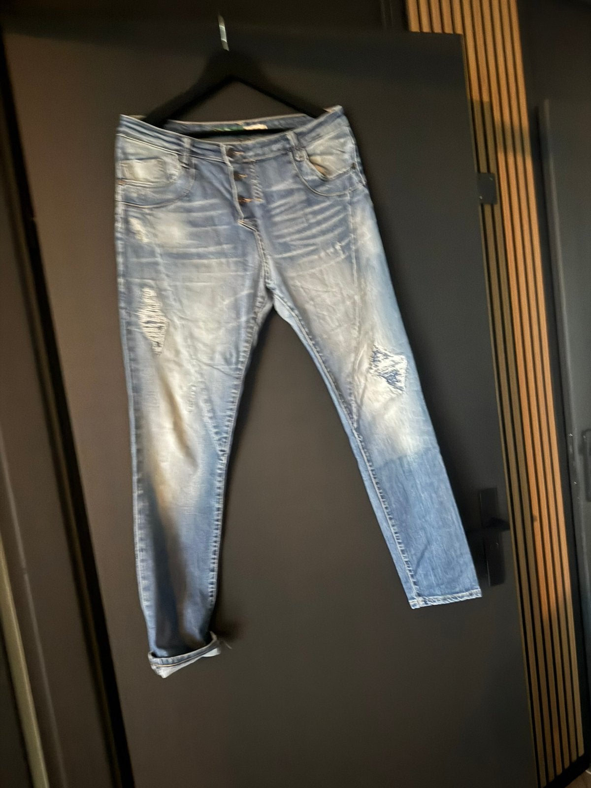 please broek, Ophalen of Verzenden, Zo goed als nieuw, Blauw, W30 - W32 (confectie 38/40)