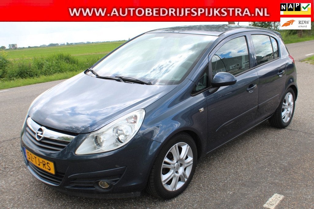 Opel Corsa 1.2-16V Business // 5-DRS / WEINIG KM //, Voorwielaandrijving, Stof, Gebruikt, Zwart