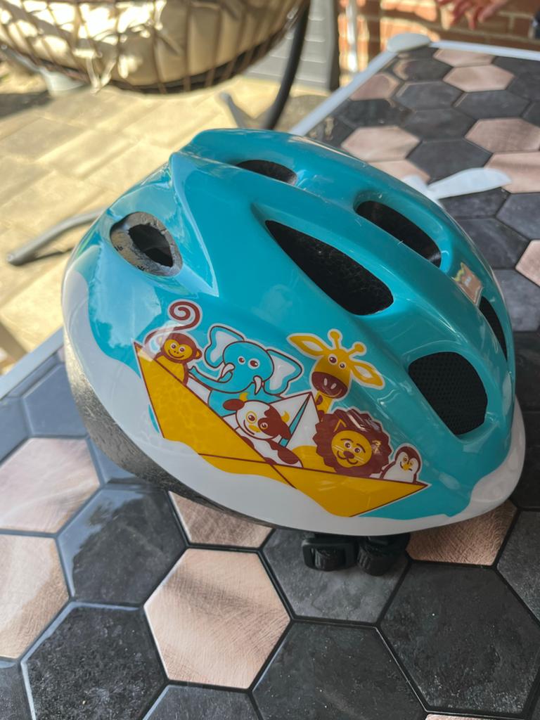 B'TWIN Fietshelm Kind BABY H 300 BLUE 46-53 cm, Ophalen, Gebruikt, Overige maten, Jongen of Meisje