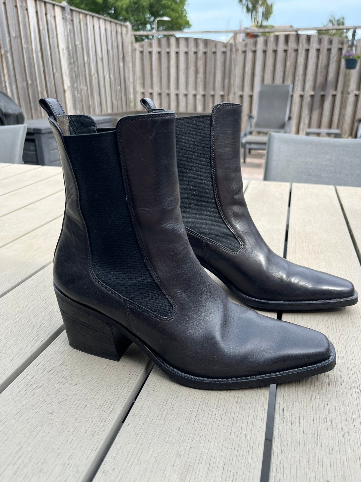 Zwarte cowboy laarsjes Paul Green maat 39, Kleding | Dames, Schoenen, Ophalen of Verzenden, Zo goed als nieuw, Zwart