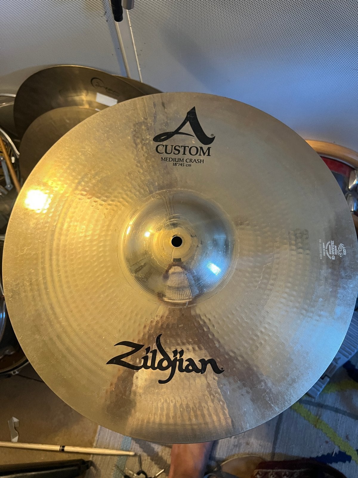 Zildjian A Custom Medium Crash 18 inch, Ophalen of Verzenden, Zo goed als nieuw, Overige merken
