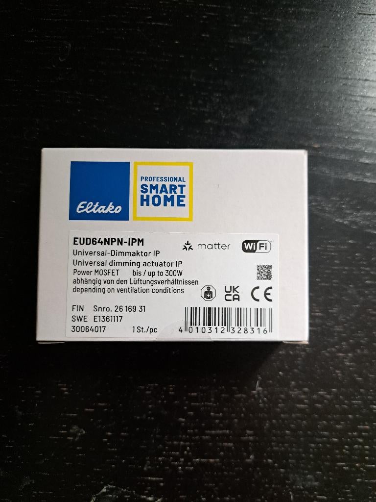 Eltako EUD64NPN-IPM Smart Dimmer (Matter & WiFi), Ophalen of Verzenden, Nieuw, Overige typen