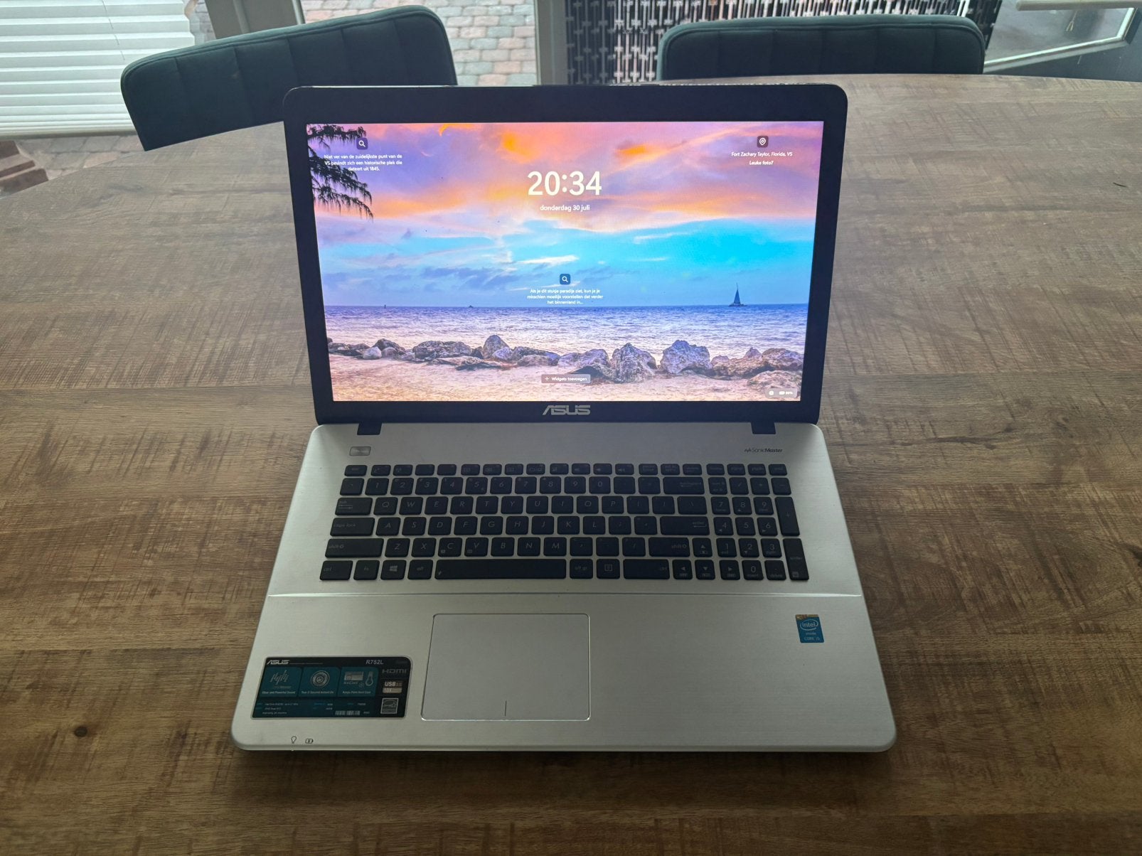 17” Asus R752L | Core i5 | 6gb | 120gb | Win11 | Office, Computers en Software, Windows Laptops, Zo goed als nieuw, 15 inch, SSD