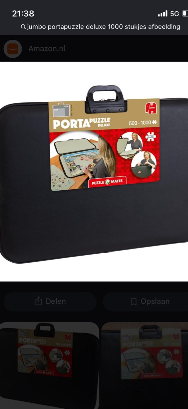 Jumbo Portapuzzle Deluxe voor 500-1000 stukjes, Ophalen, 10 tot 50 stukjes, Gebruikt, 6 jaar of ouder