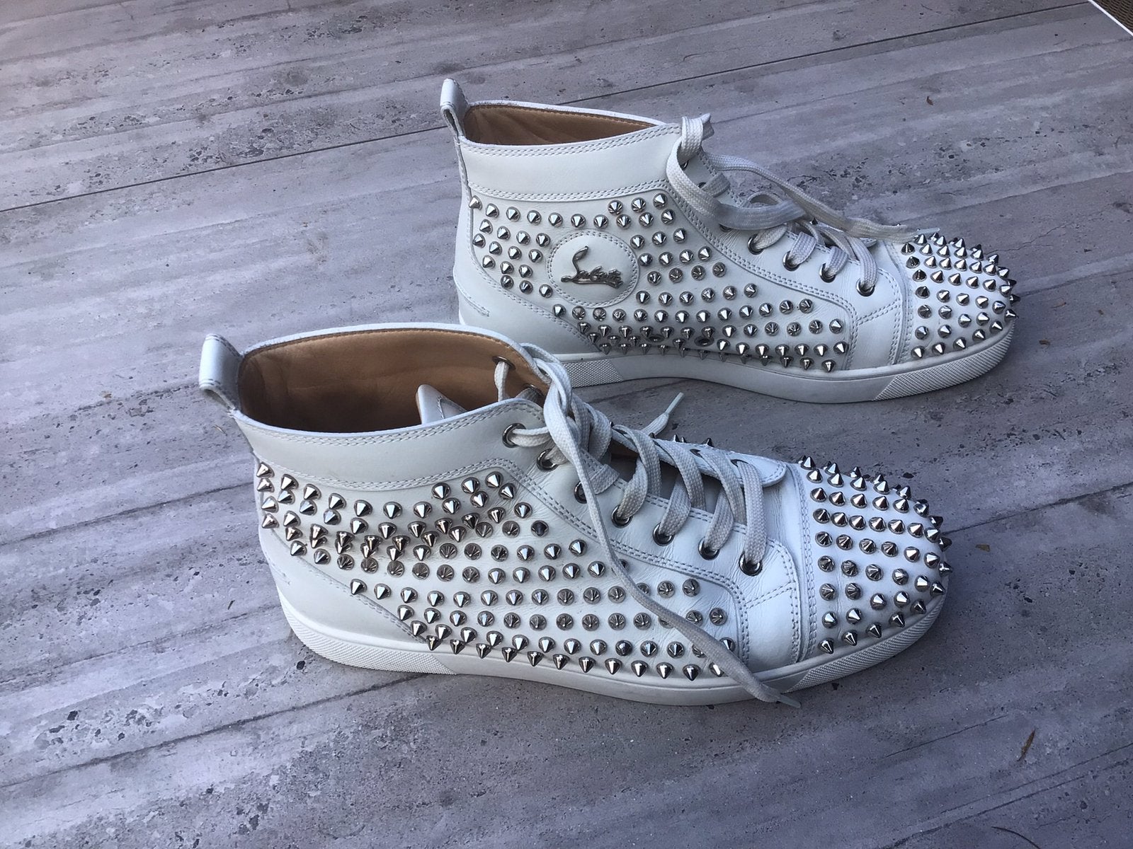 Christian Louboutin heren sneakers, Ophalen, Zo goed als nieuw, Wit