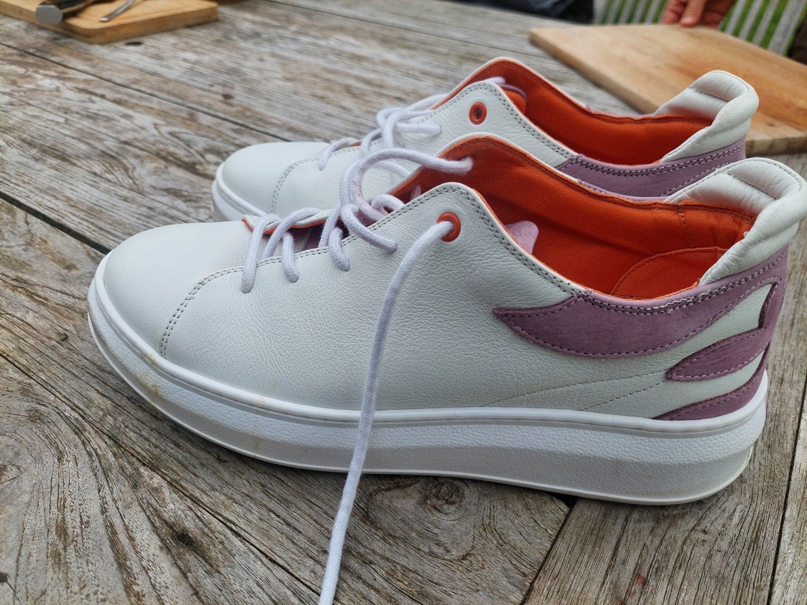 MAG sneakers wit met paarse details, Wit, MAG, Nieuw, Ophalen of Verzenden