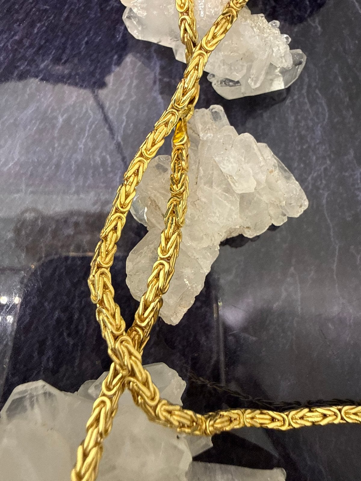 14k gouden koningsketting, Sieraden, Tassen en Uiterlijk, Kettingen, Ophalen of Verzenden, Nieuw, Goud, Goud