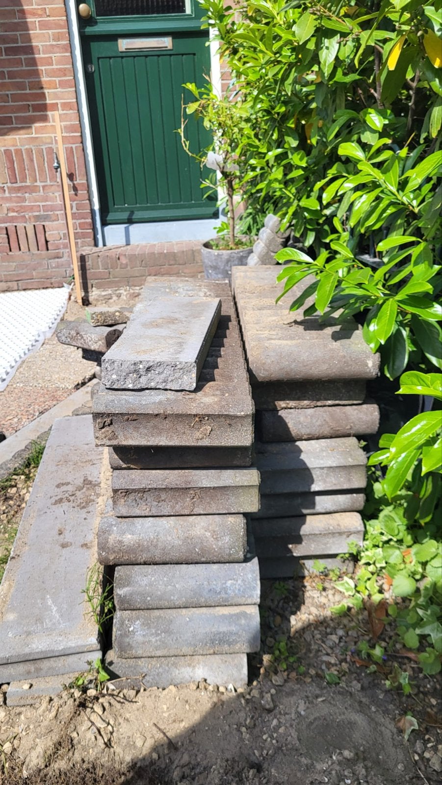 Palissade rondoband, ongeveer 30 stuks, gratis af te halen, Ophalen, Gebruikt, Overige typen, Minder dan 5 m²