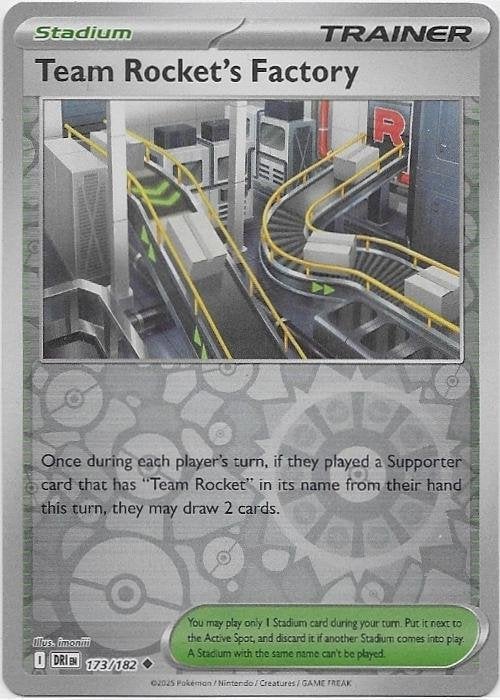 Destined Rivals,  Team Rocket's Factory [reverse] 173/182, Verzenden, Nieuw, Losse kaart
