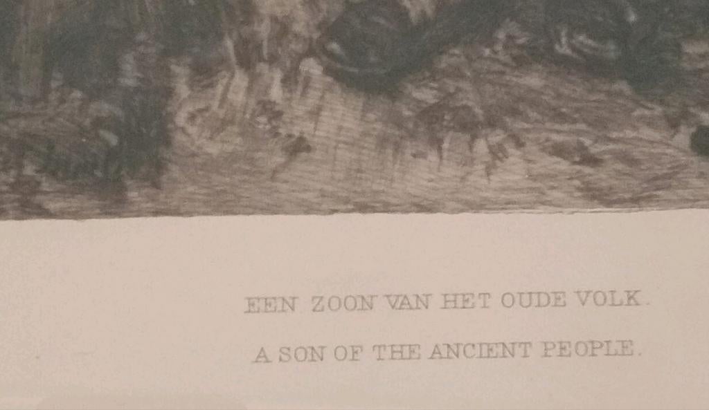 Jozef Israels Ets Een Zoon van het oude (Joodse) Volk, Antiek en Kunst, Ophalen of Verzenden