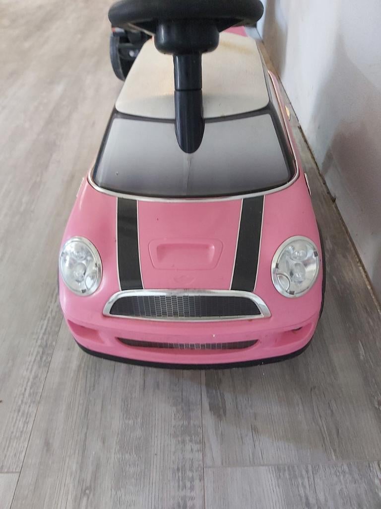 Roze Mini Cooper Loopauto voor Kinderen, Kinderen en Baby's, Speelgoed | Buiten | Voertuigen en Loopfietsen, Ophalen of Verzenden