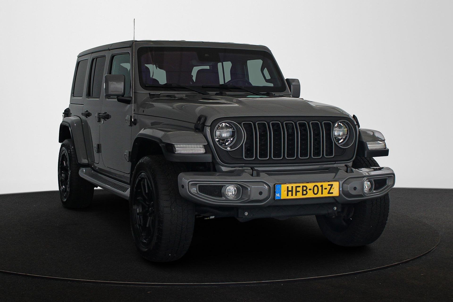 Jeep Wrangler Unlimited 4xe 380 Sahara / 20'' Custom / Keyle, Automaat, Stof, 4 cilinders, Cabriolet