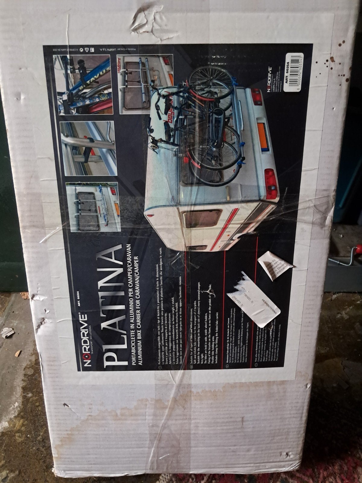 Nieuwe Nordrive Platina fietsendrager voor 2 fietsen, Ophalen of Verzenden, 2 fietsen, Nieuw, Achterklepdrager
