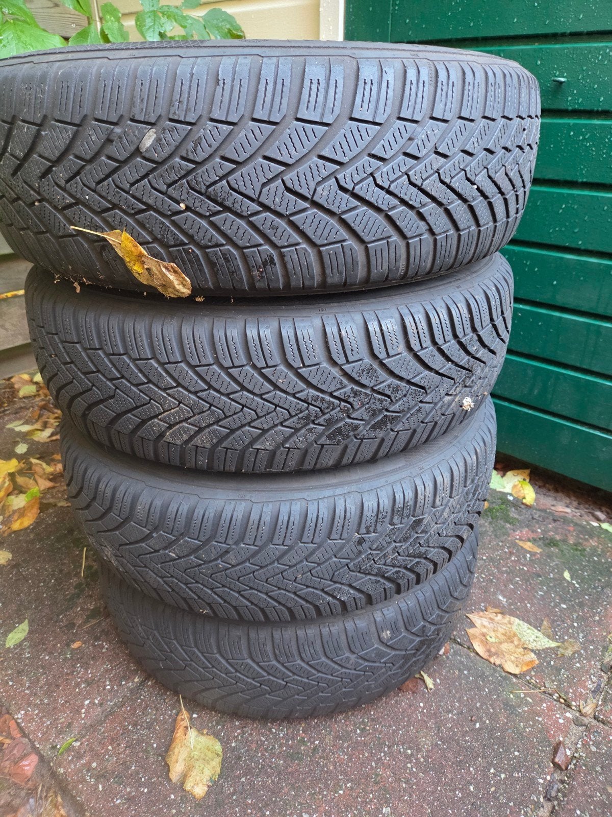 Continental Winterbanden 195/65 R15 op stalen velgen, Ophalen, Gebruikt