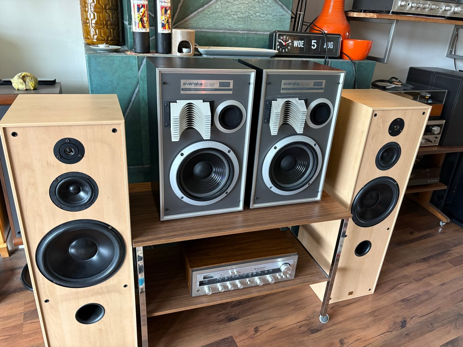 Vintage Jamo Svenska DD100 Speakers - Gerestaureerd, Audio, Tv en Foto, Luidsprekers, Ophalen, Stereo speakers, Refurbished, 60 tot 120 watt