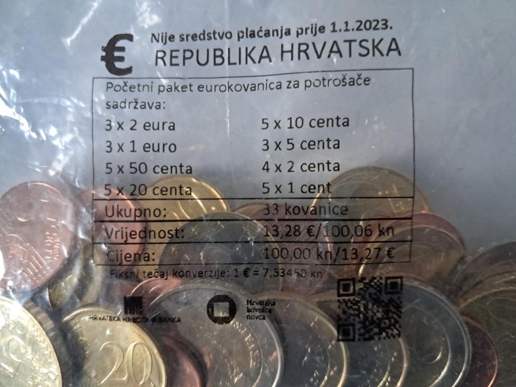 KROATIË EUROMUNTEN STARTESKIT, Postzegels en Munten, Munten | Europa | Euromunten, 2 euro, Overige landen, Ophalen of Verzenden