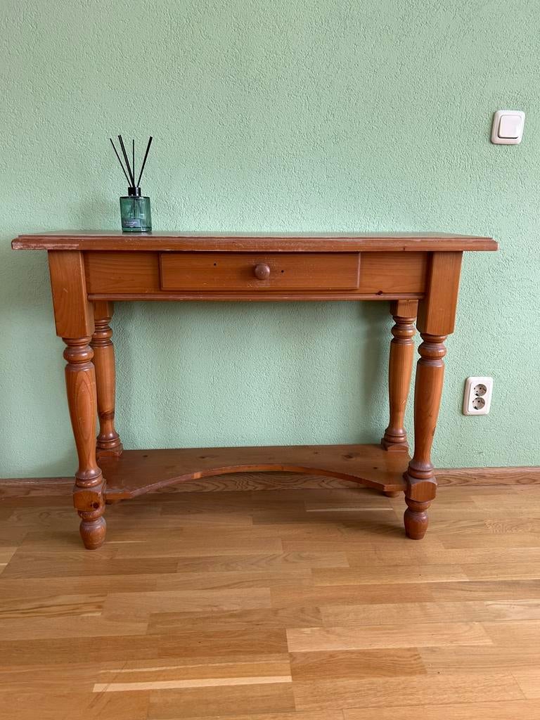 Grenen sidetable, Huis en Inrichting, Tafels | Sidetables, Ophalen, Gebruikt, 100 tot 150 cm, Landelijk