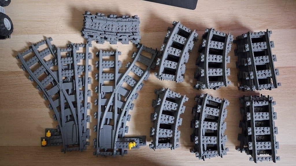 Lego trein rails uitbreidingsset (75 - stuks), City, Lego, Ophalen of Verzenden, Losse stenen