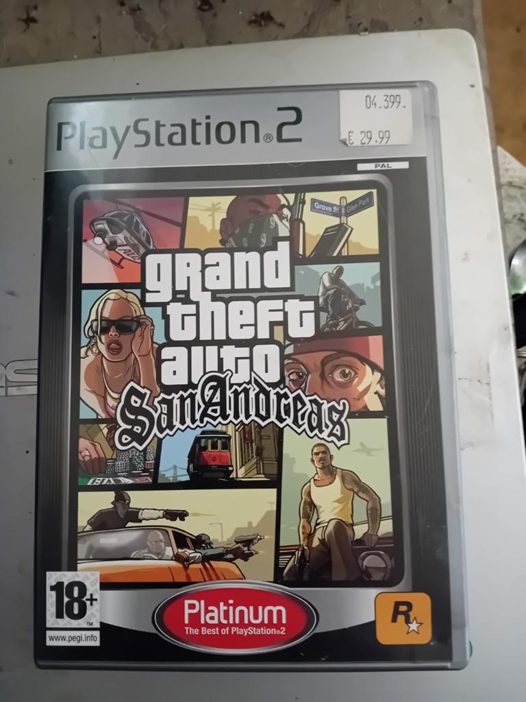 Grand theft auto san andreas platinum ps2, Avontuur en Actie, Vanaf 18 jaar, 1 speler, Ophalen of Verzenden