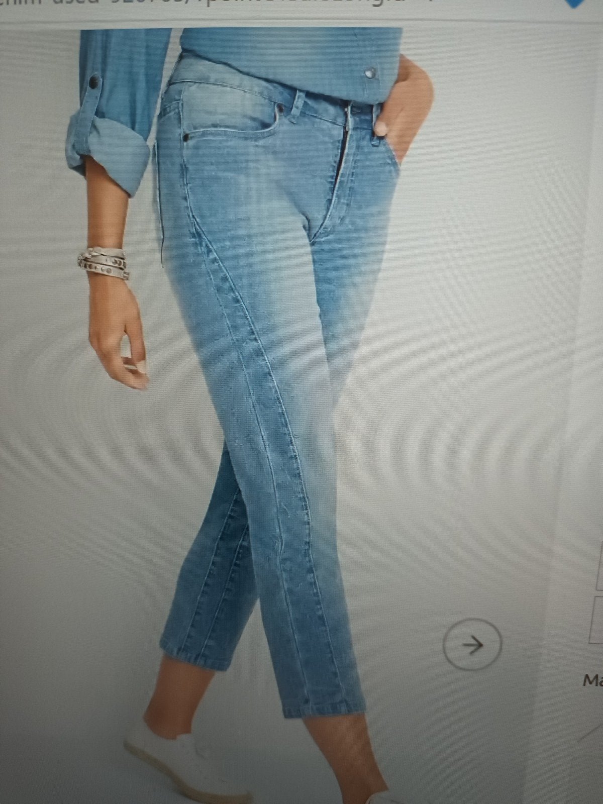 John Baner Jeanswear Capri Jeans ( 38), Maat 38/40 (M), Blauw, Ophalen of Verzenden, Zo goed als nieuw