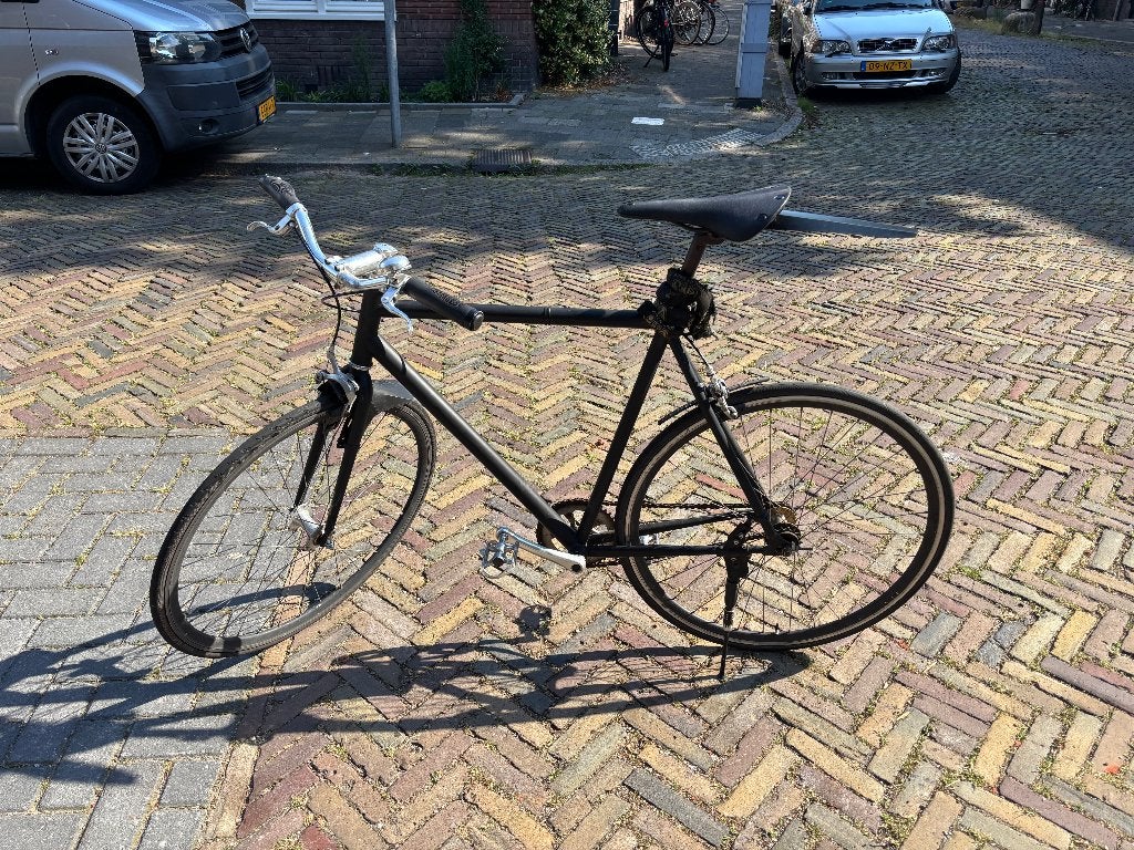 Fixie stadsfiets voor heren, Fietsen en Brommers, Gebruikt, Velgrem, 57 tot 61 cm, Ophalen