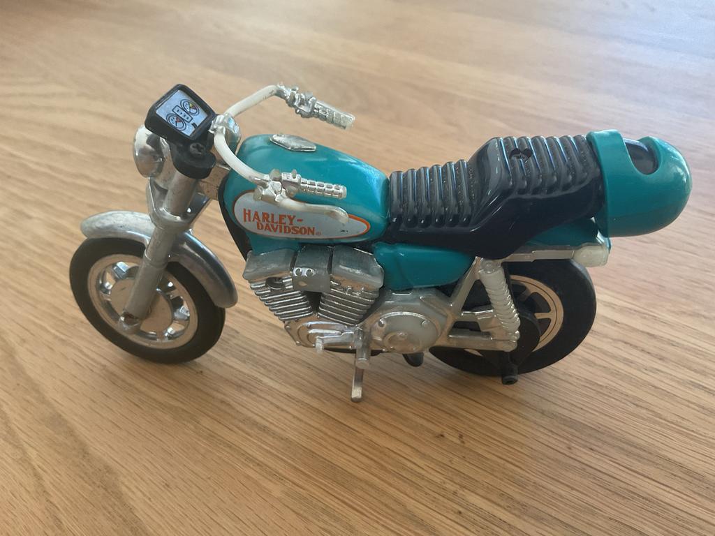 1981 Harley Davidson Kidco Matchbox Pull String Motor, Verzamelen, Speelgoed, Gebruikt, Ophalen of Verzenden
