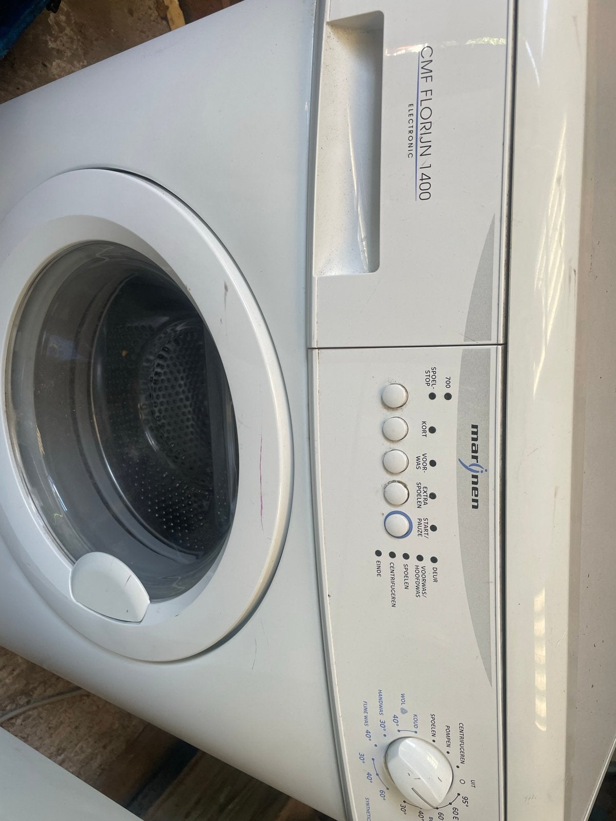 Marijnen CMF Florijn 1400 Wasmachine - Doet het goed, Ophalen, Gebruikt, Voorlader, 85 tot 90 cm