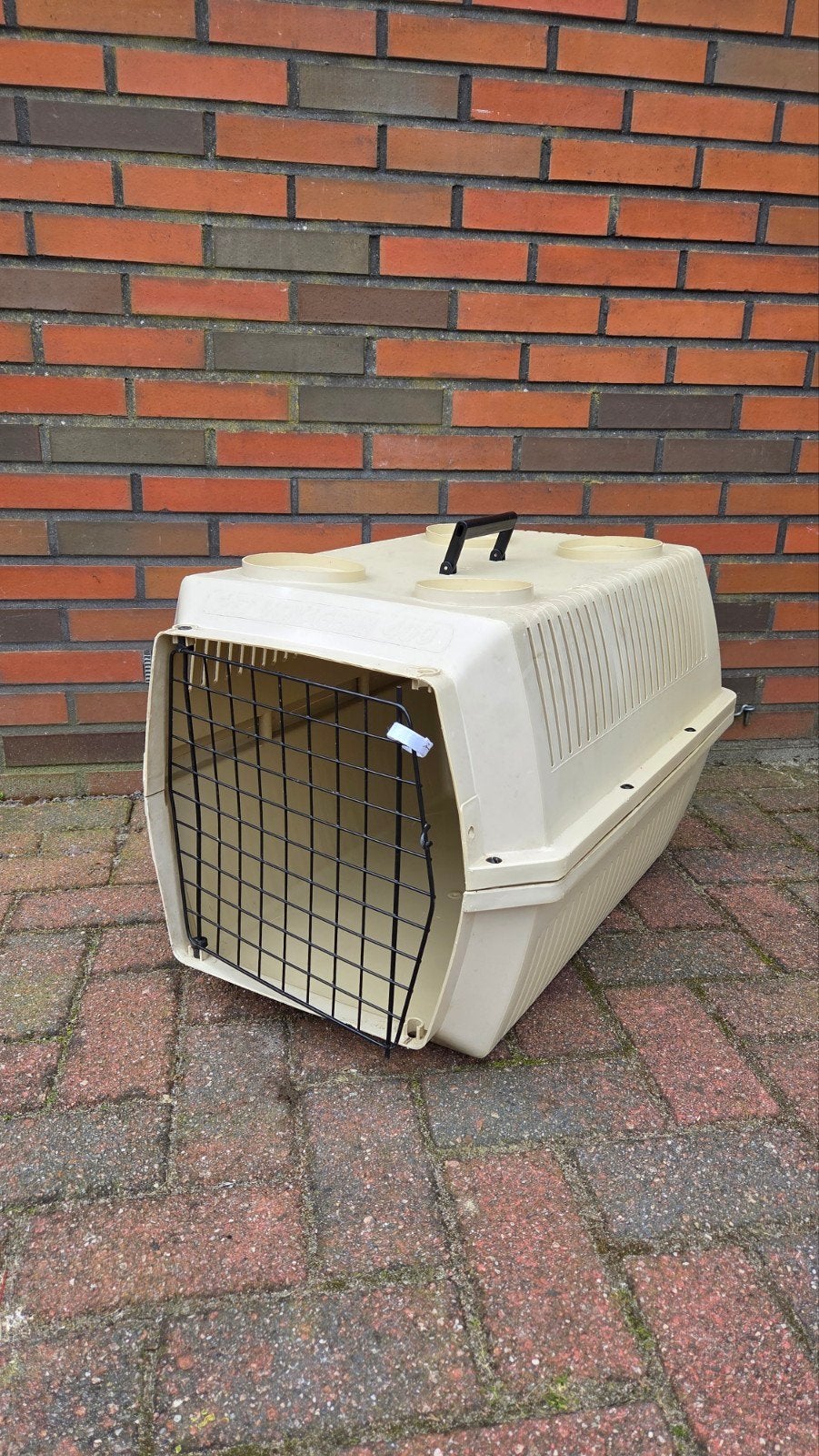 Grote gebruikte reismand/transportbox, Dieren en Toebehoren, Katten-accessoires, Ophalen, Gebruikt