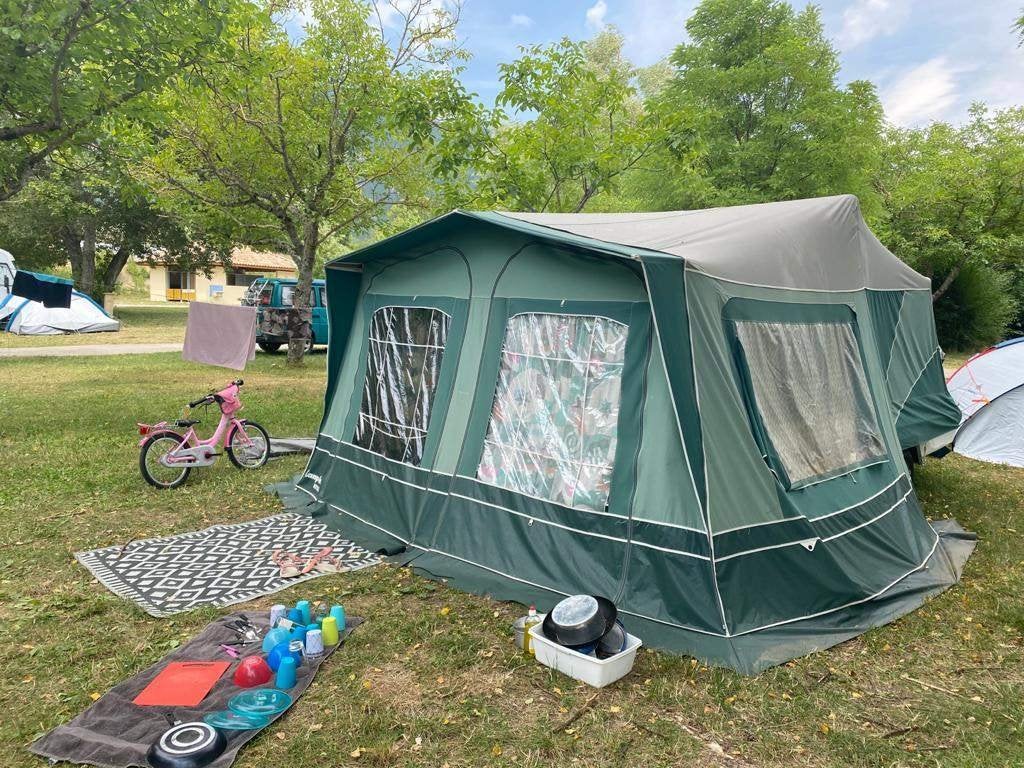 Vouwwagen Camp Let, Ophalen, Beige, Camp-Let, Tot en met 6