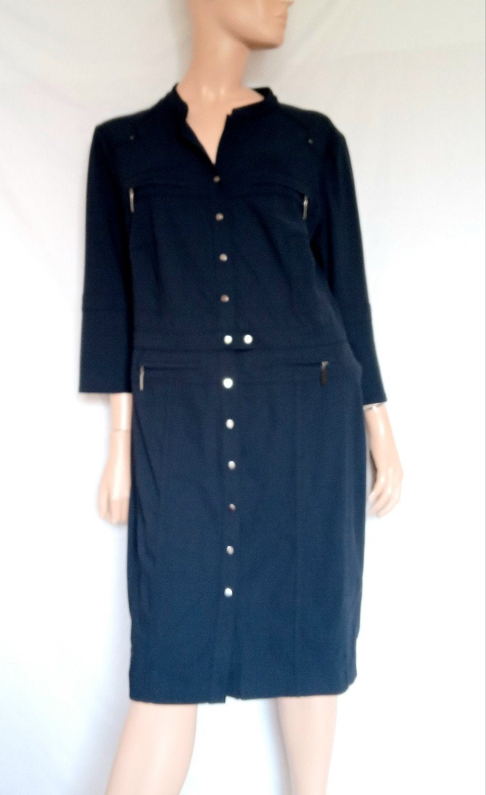 CLAUDIA STRATER Jurk , Maat 44 , POLYAMIDE , ELASTAAN, Kleding | Dames, Blauw, Maat 42/44 (L), Ophalen of Verzenden, Zo goed als nieuw