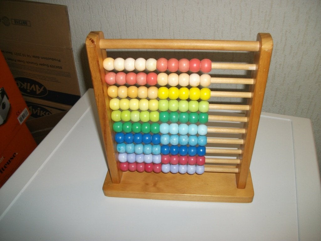 Telraam blank hout, Ophalen of Verzenden, Gebruikt
