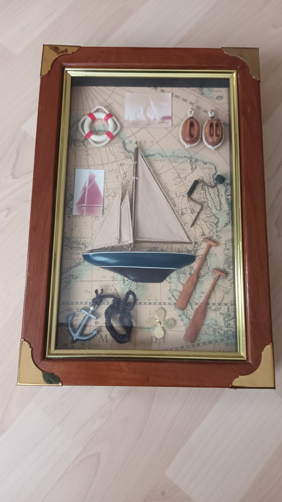 sleutelkastje zeilboot. 30x20x6.5, Huis en Inrichting, Ophalen