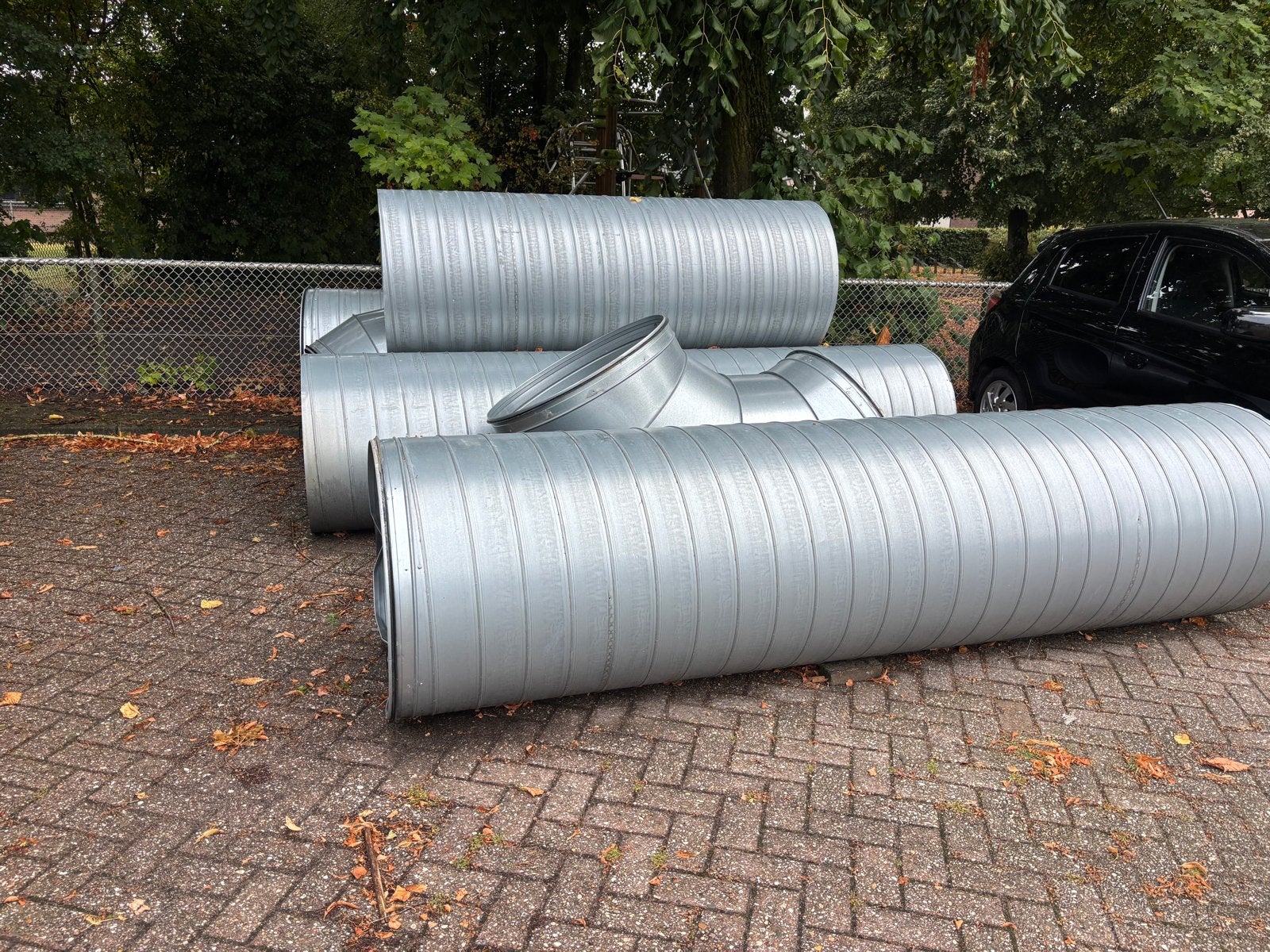 Ventilatiekanalen - Spiraalbuizen en bochten, Ophalen, Gebruikt, Ventilator