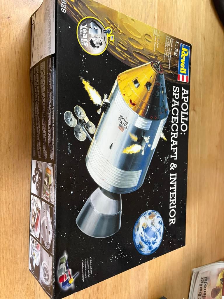 Revell Apollo: spacecraft & interior 1/32 04829, Ophalen, Auto, Revell, Groter dan 1:32