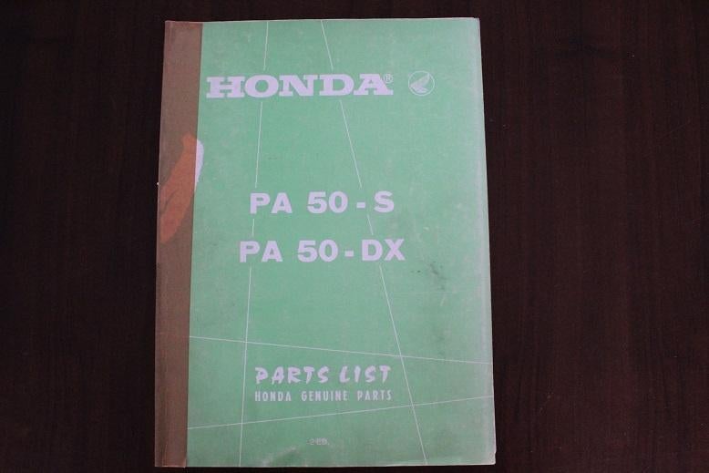 Honda PA50 S DX Camino moped parts list onderdelenboek, Fietsen en Brommers, Handleidingen en Instructieboekjes, Gebruikt, Ophalen of Verzenden