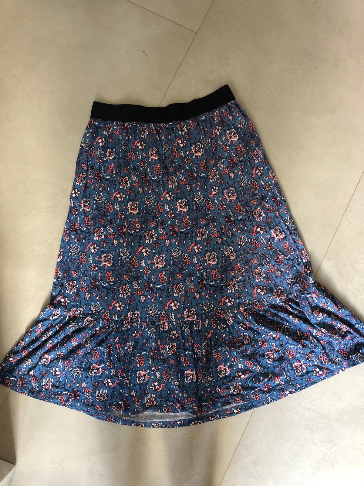 Nieuwe John Cabot bloemenprint rok maat M, Maat 38/40 (M), Blauw, Ophalen of Verzenden, Zo goed als nieuw