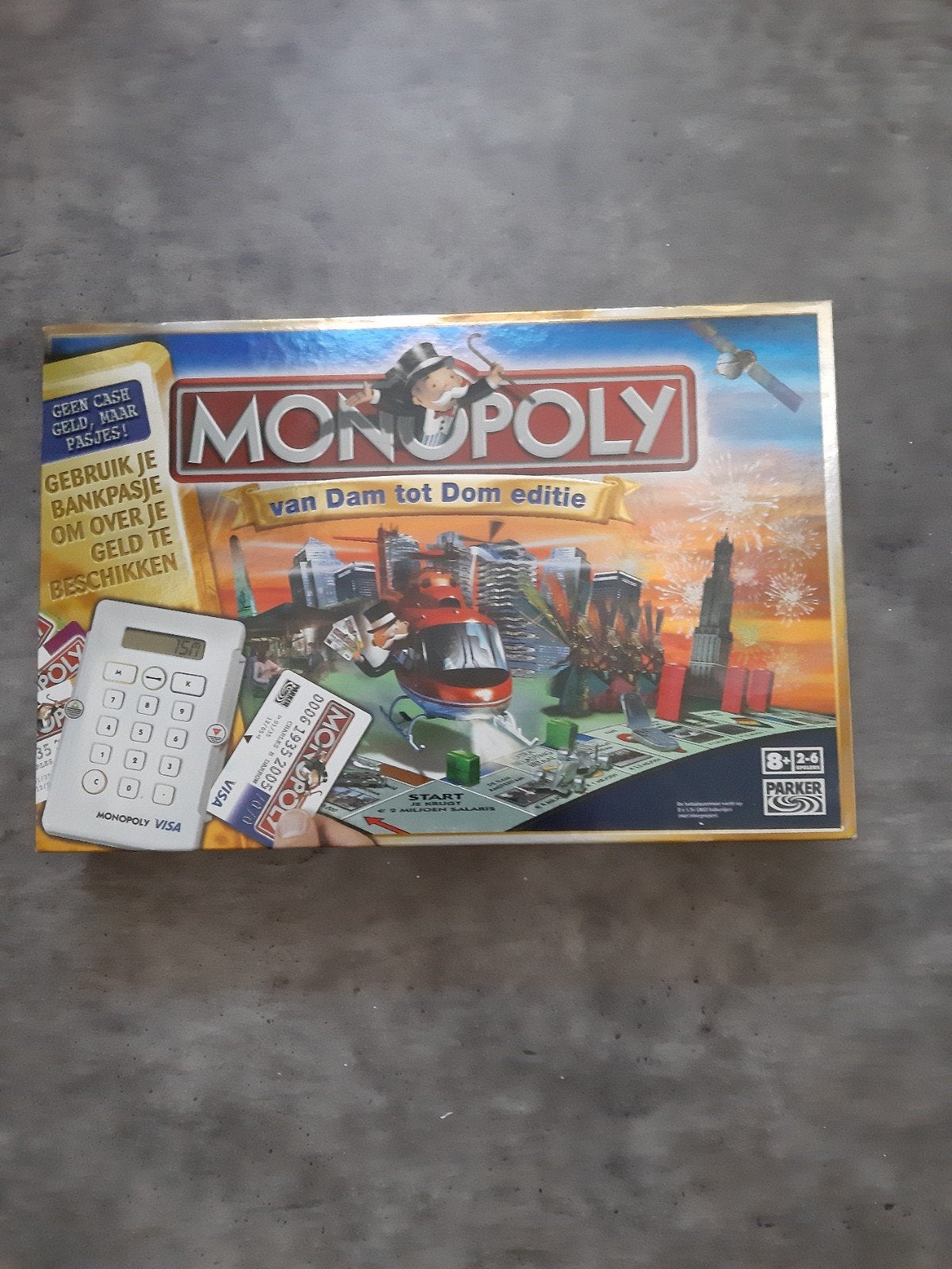 Monopoly van Dam tot Dom editie (met bankpasjes), Vijf spelers of meer, Ophalen of Verzenden, Gebruikt, Parker