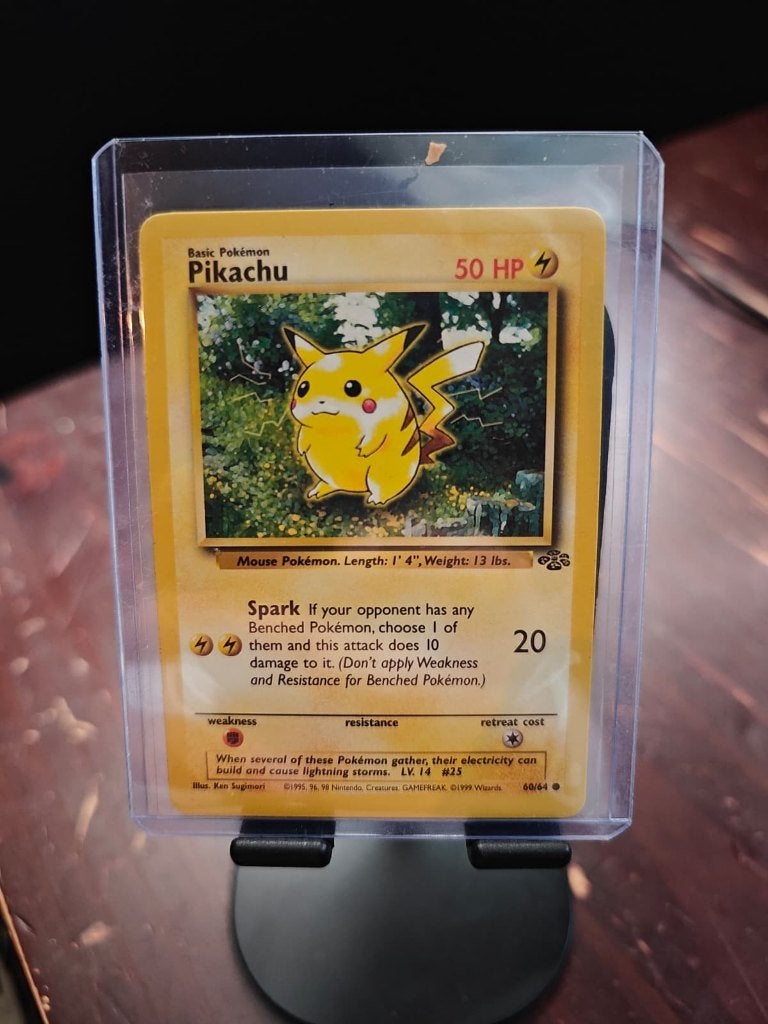Vintage 1999 Pokemon Kaart Pikachu 60/64 Jungle Set, Verzenden, Zo goed als nieuw, Losse kaart