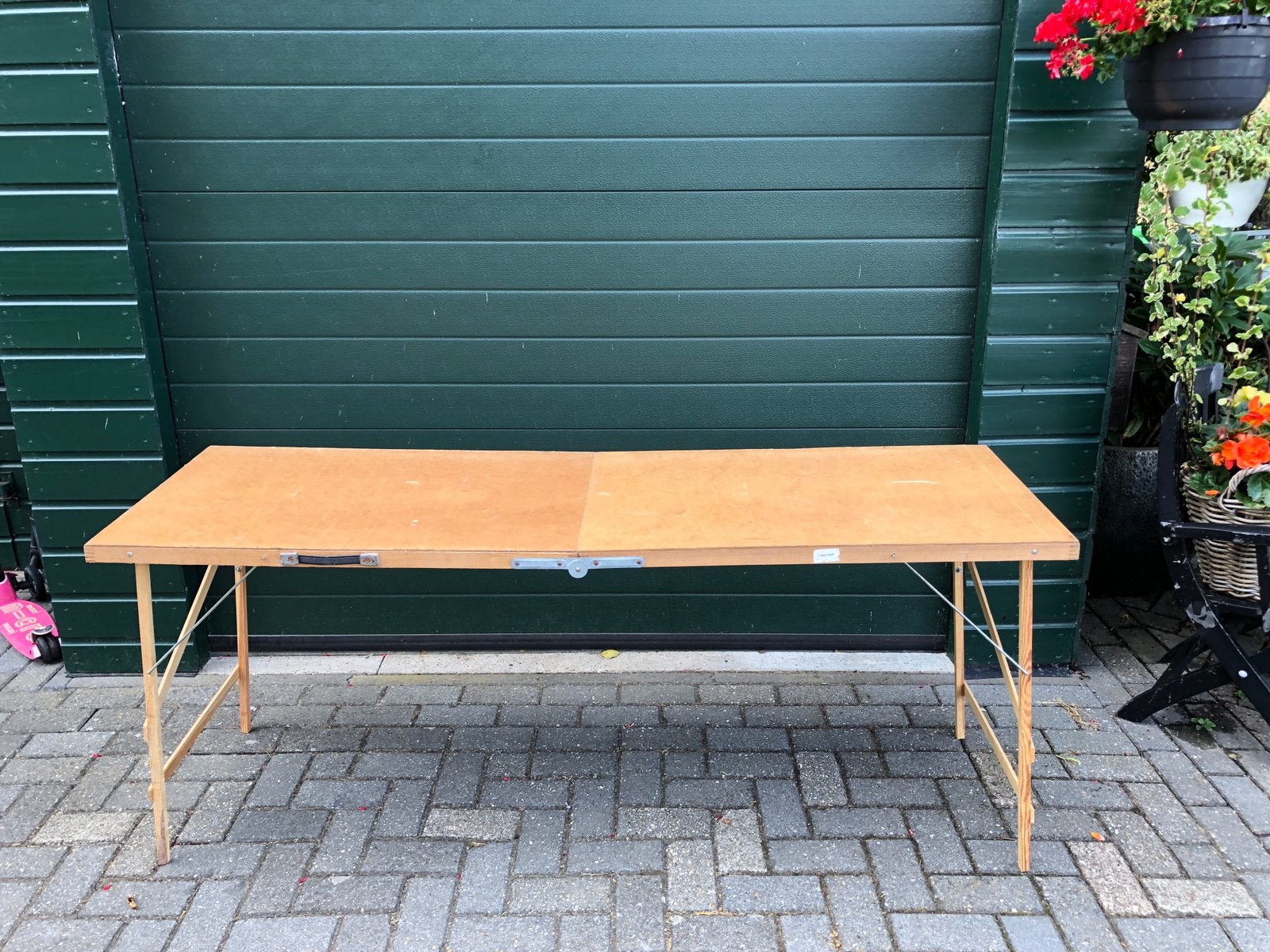 Behangtafel, inklapbaar L 178 x B 56 x H 73cm, Ophalen, Gebruikt