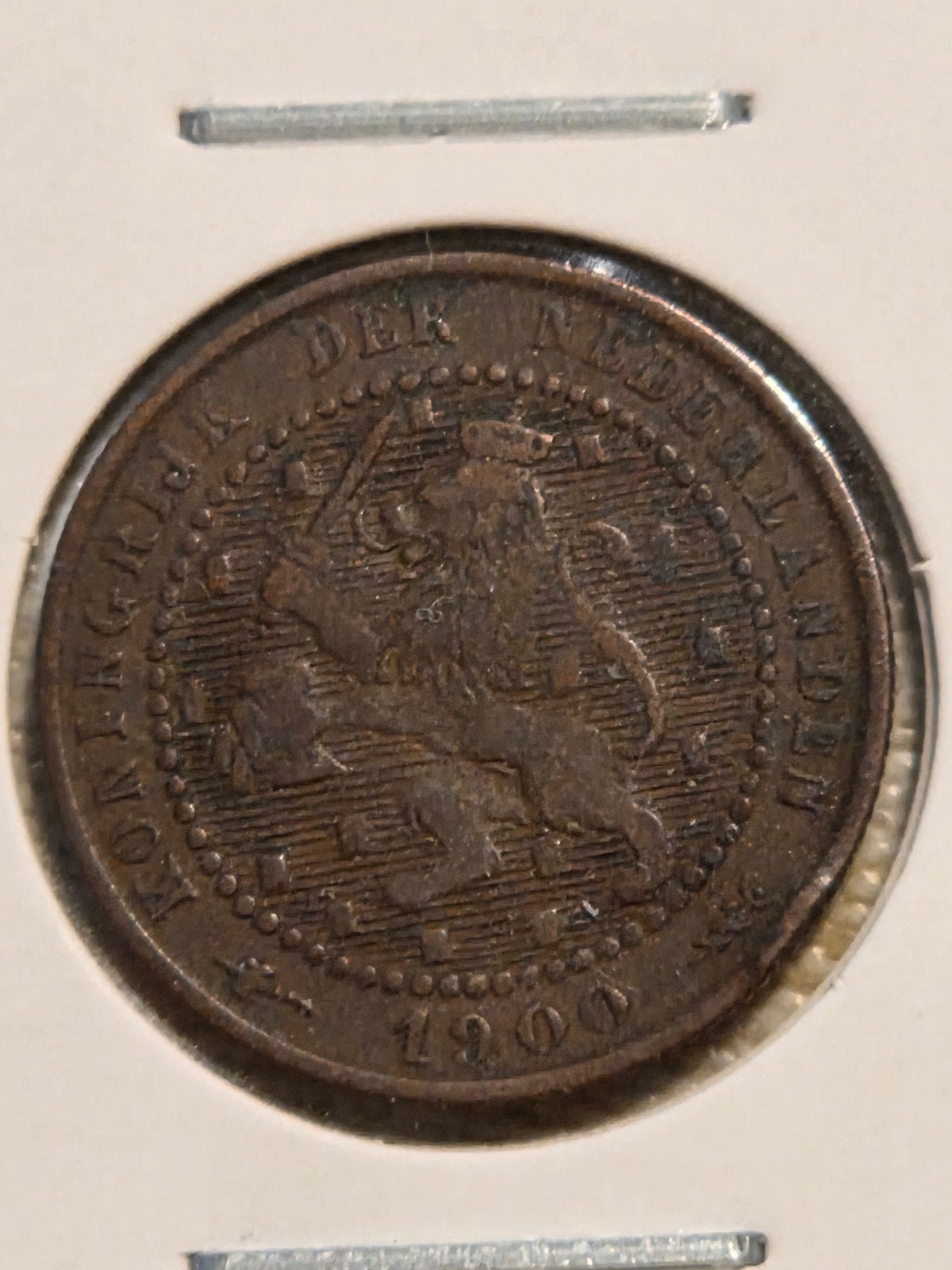 Nederlandse 1 cent munt uit 1900, Koningin Wilhelmina, Postzegels en Munten, Munten | Nederland, Ophalen of Verzenden, Koningin Wilhelmina