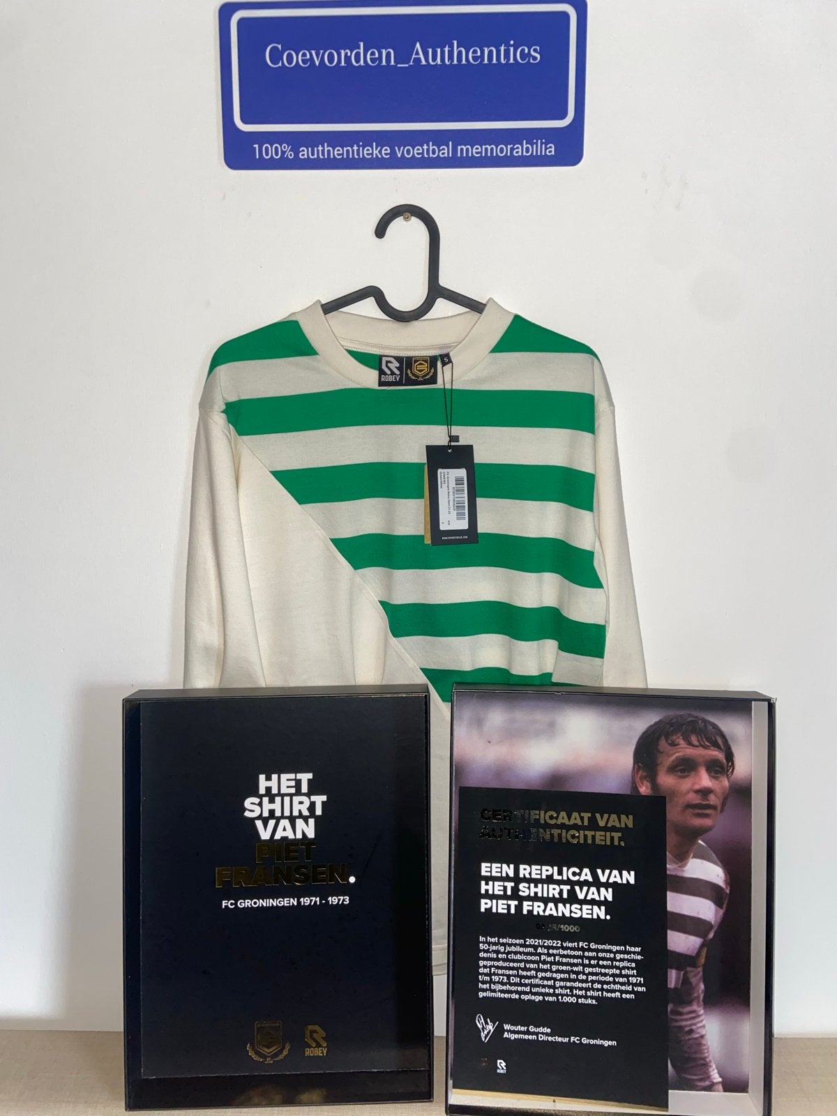 FC Groningen Piet Fransen Shirt 1971-1973 Limited Edition, Verzamelen, Ophalen of Verzenden, Nieuw, Overige binnenlandse clubs