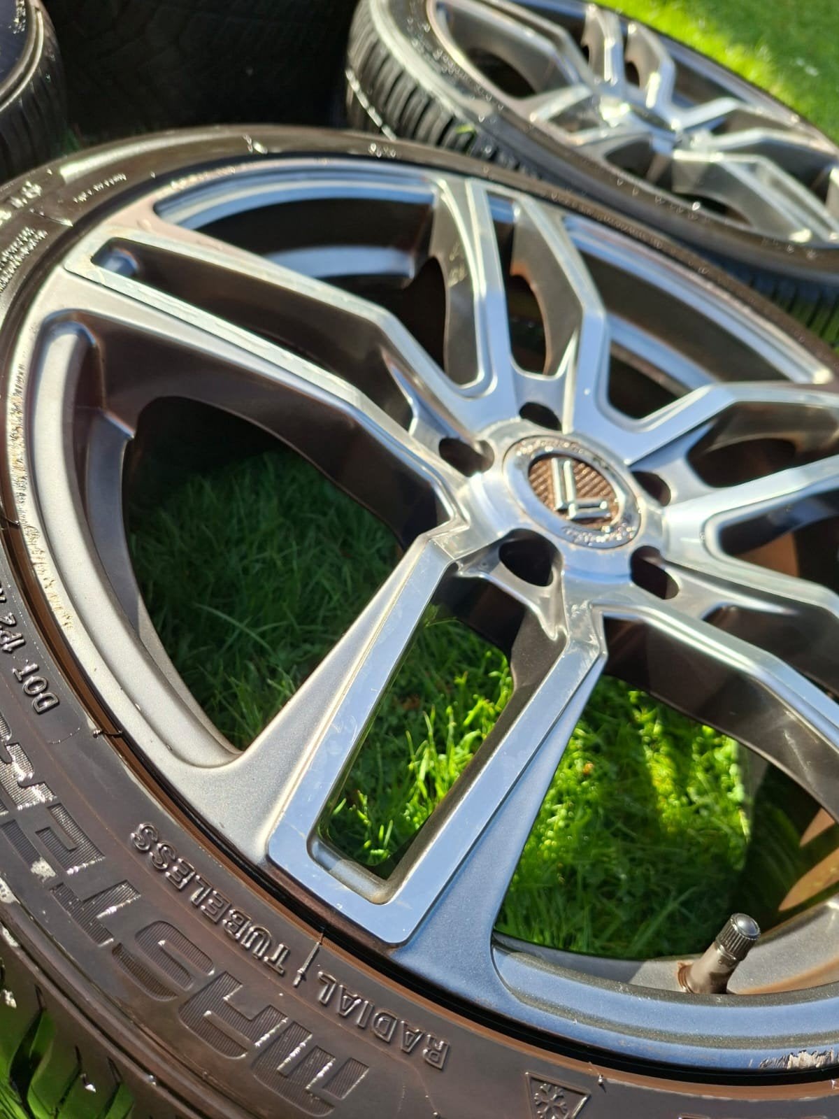 Lenso velgen 18 inch gebruikt met nieuwe banden, Auto-onderdelen, Ophalen, 18 inch, Gebruikt, Banden en Velgen