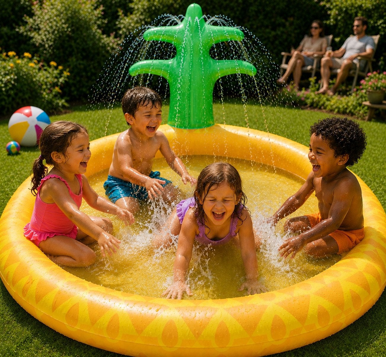 Watermat met sproeier vorm van ananas nieuw in verpakking, Ophalen of Verzenden, Nieuw